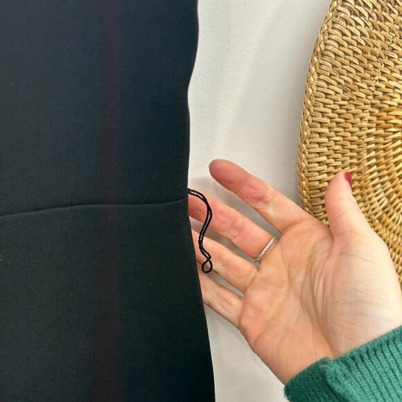 $325 Hobbs Neutral Black Minimalist Sleeveless Sheath Mini Dress 6 - Picture 5 of 8